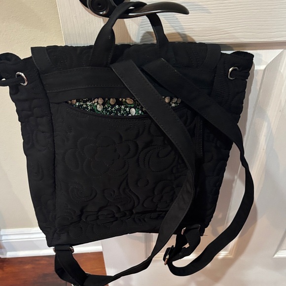 Vera Bradley Black Quilted Backpack main image 6